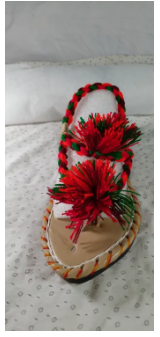 Timeless Elegance: Traditional Balochi Sawas Infused Ladies Chappal for Women - Step into Heritage with Distinctive Women's Sandals. balochi traditional chapal. balochi sandals.